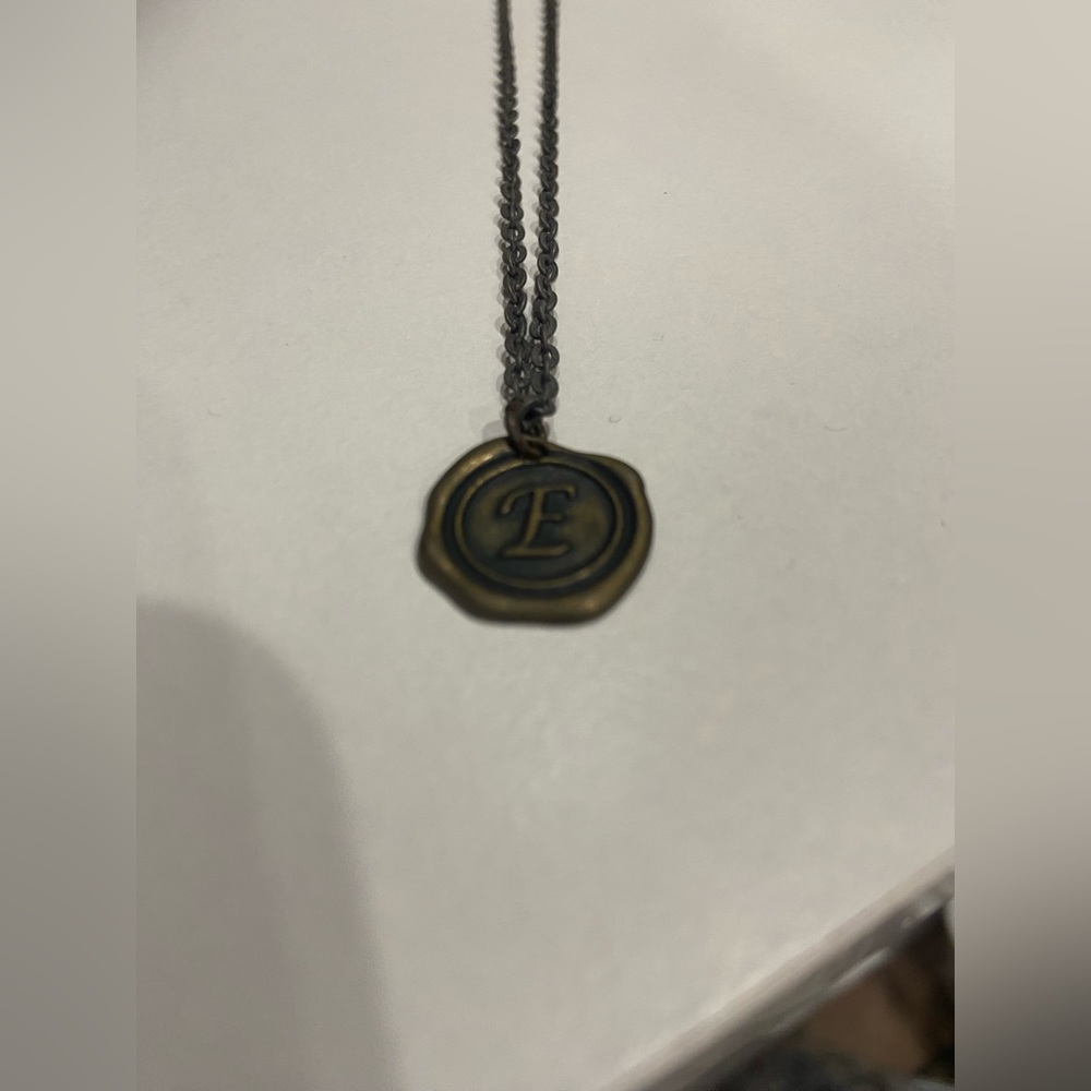 5/$10 | Face First | E Necklace | Rustic
